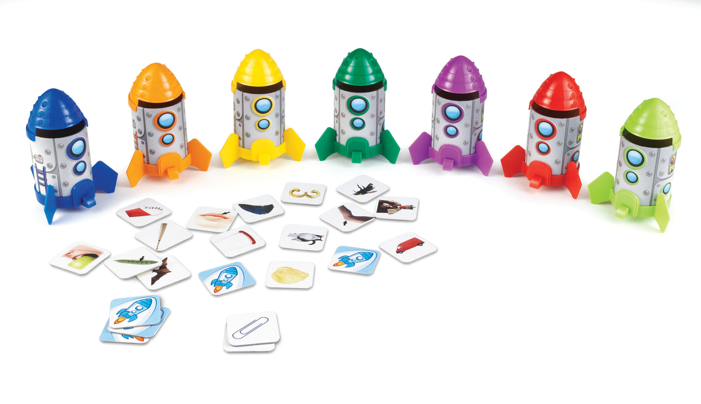 Cohetes para identificación de sílabas, rimas y sonidos